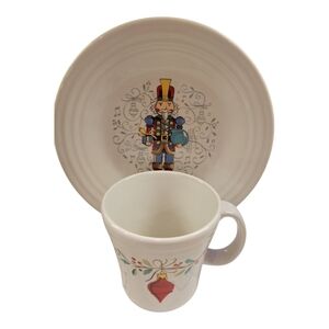 Fiesta Nutcracker Mug and Plate Set THE GIVER